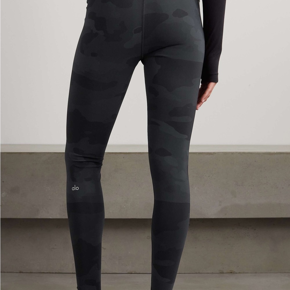Alo Yoga Black Camo High-waisted Leggings